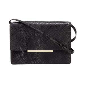 Ted Baker Roshr Black Reptile Snakeskin Texture Leather Crossbody Shoulder Bag